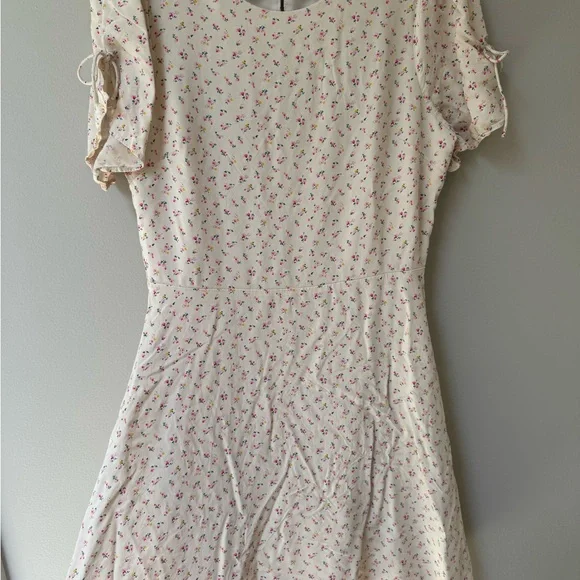 Madewell Light Cream Floral Mini Dress - Picture 4 of 10